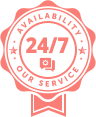 24/7 available logo